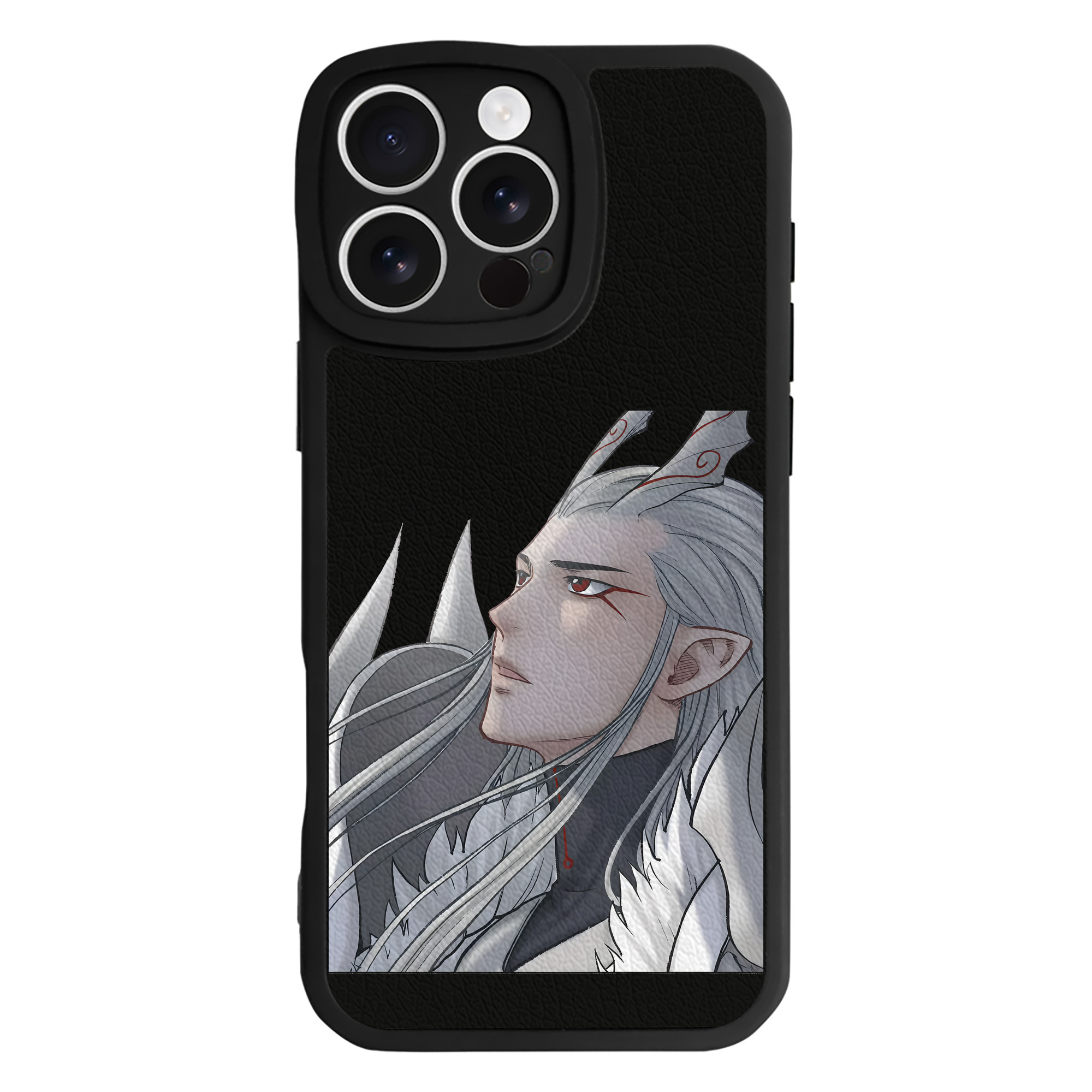 （画像用） Ne Zha 2 ナタ 魔童の大暴れ 【iPhone 16シリーズ対応】シリコンスマホケース（レザー調） 材質：シリコン